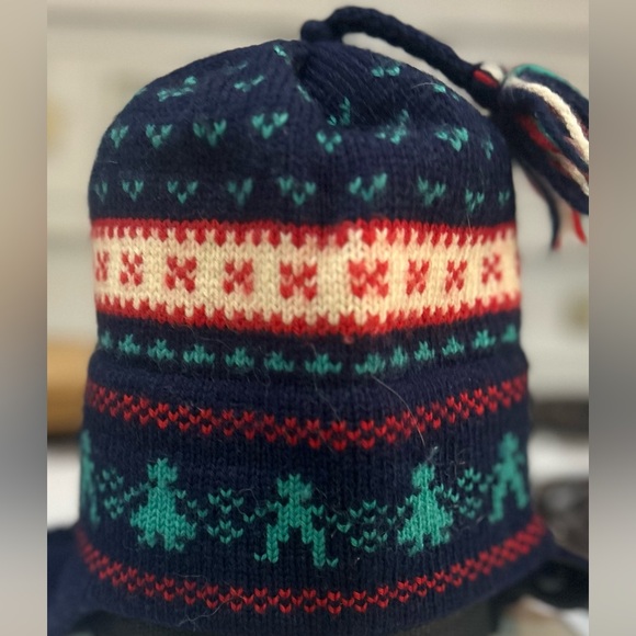 💫VtgMURRAY MERKLEY Kid’s Unisex 100% Virgin Wool Bunny Hat w/Toque. Handmade - Picture 5 of 8